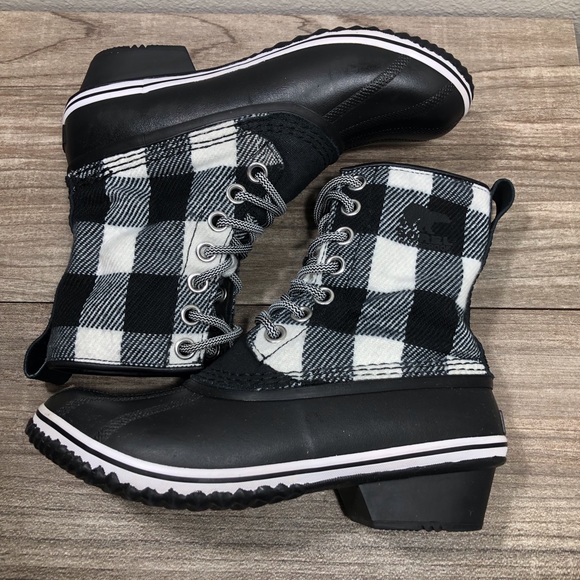Sorel SlimPack 1964 Buffalo Check Boots sz W8 - Picture 5 of 9